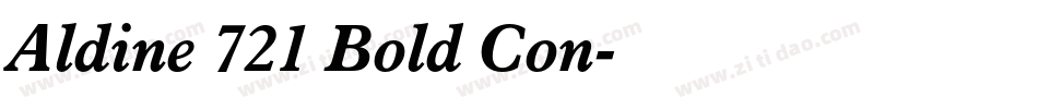 Aldine 721 Bold Con字体转换